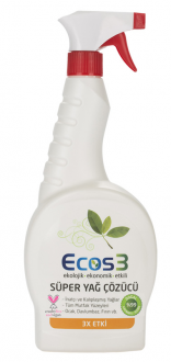 Ecos3 Ekolojik Vegan Süper Yağ Çözücü Sprey 750 ml Deterjan kullananlar yorumlar